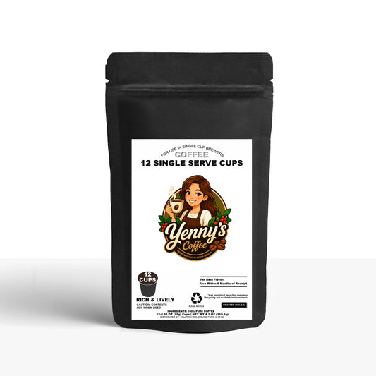 12 Pack Single Serve Coffee Capsules